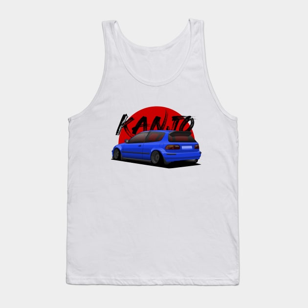 KANJO CIVIC BLUE Tank Top by turboosted